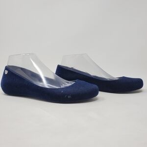 Mel By Melissa Navy Blue Suede Ballet Flats